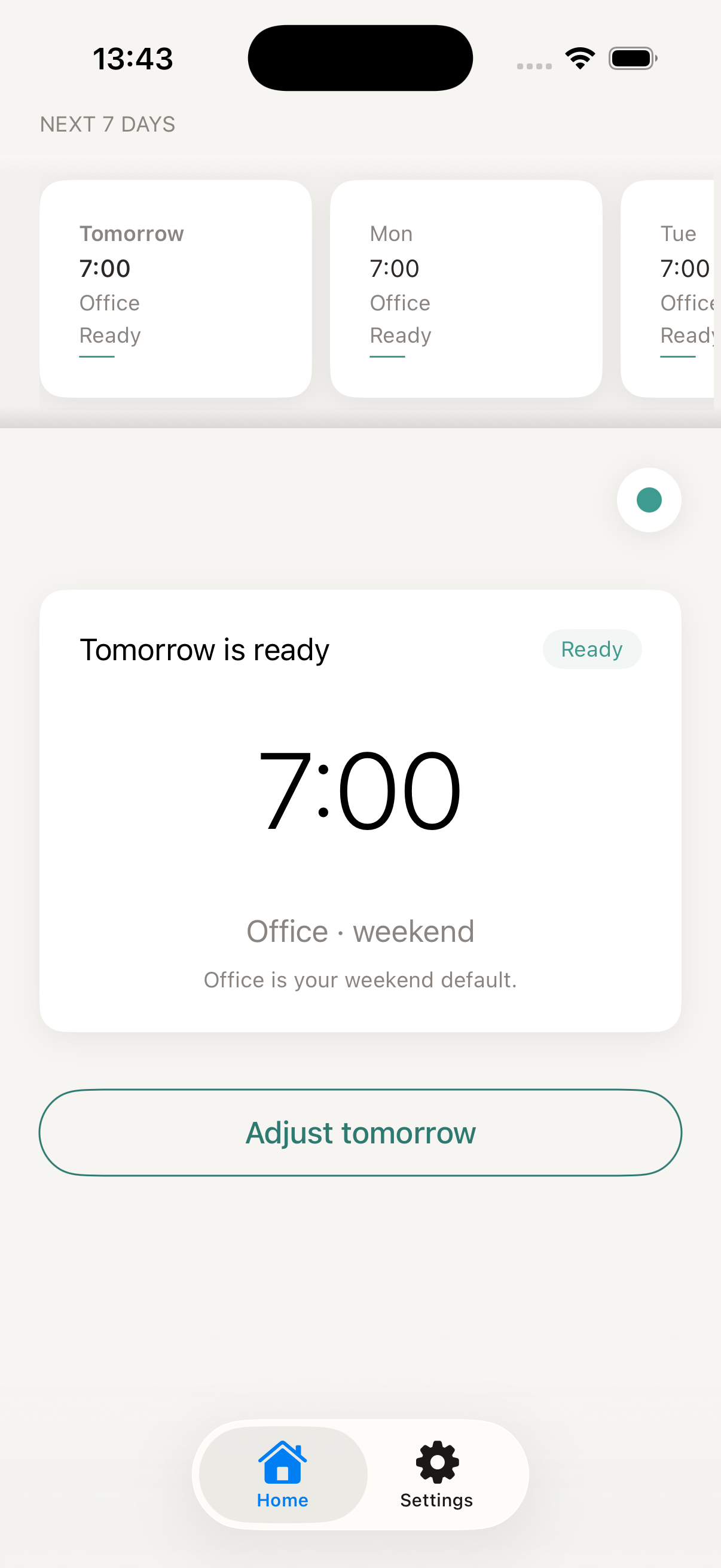 WakePlan screenshot 1